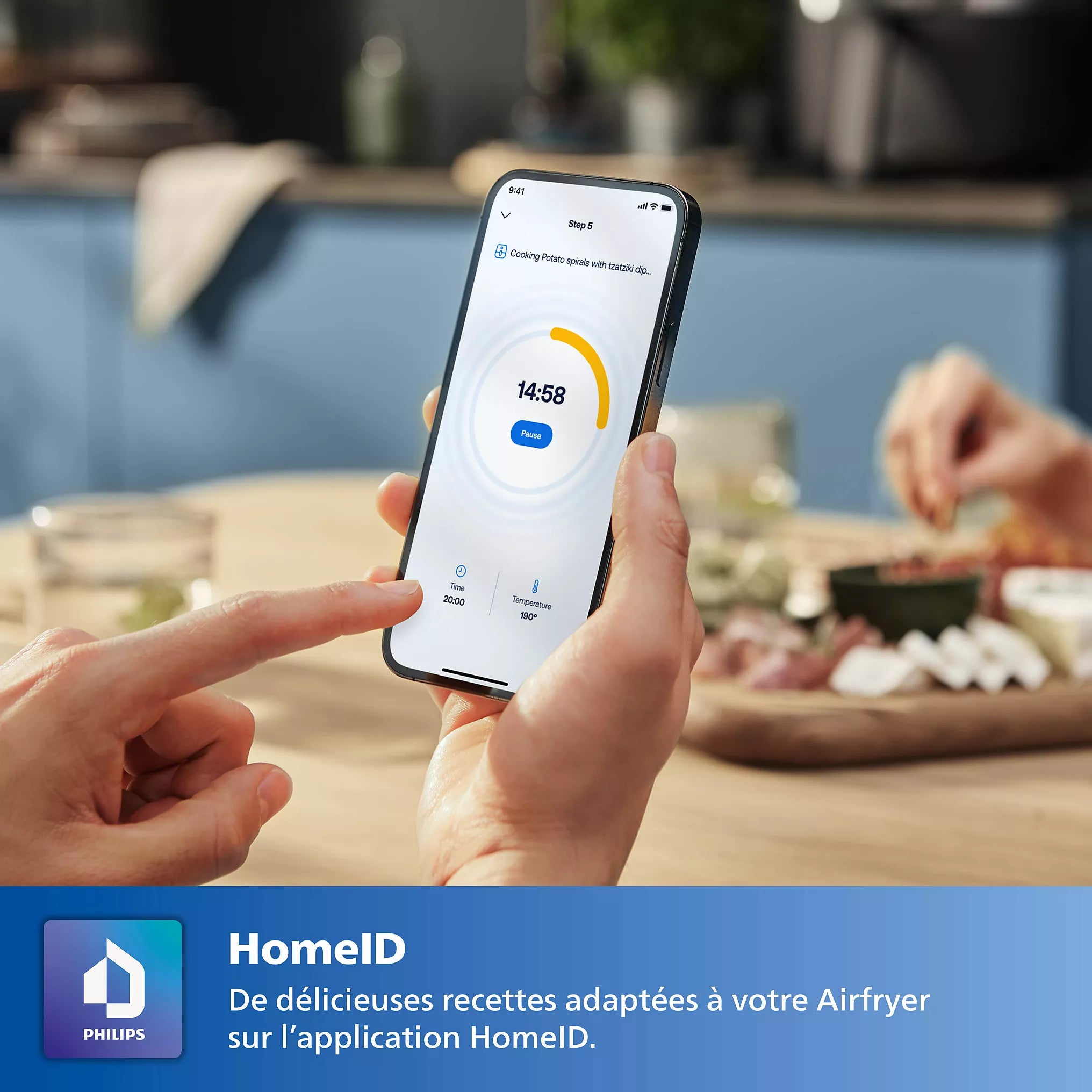 Airfryer PHILIPS Série 5000 7.2L HD9285/93  Noir