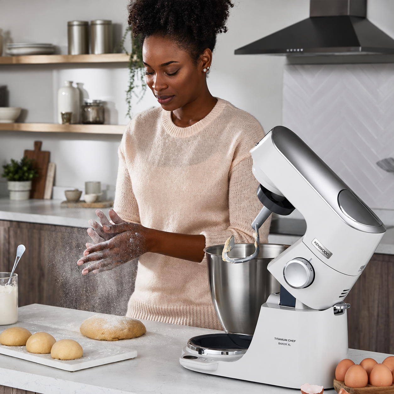 Robot Pâtissier Kenwood Titanium Chef Baker XL - KVL65001WH