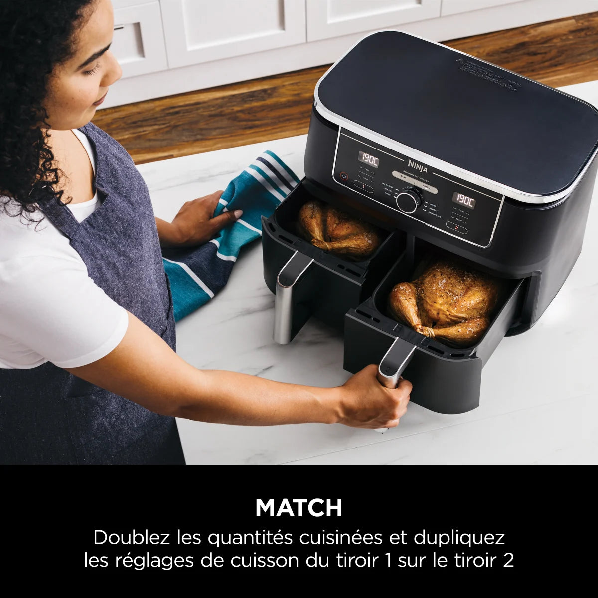 Ninja Airfryer 9,5L Foodi Max Dual Zone AF400EU