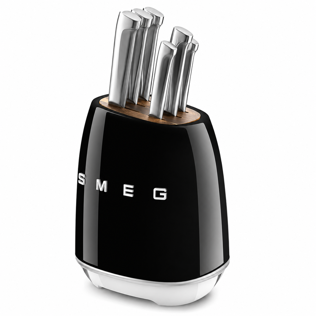 Bloc de Couteaux Smeg 6 Couteaux en Acier Inoxydable