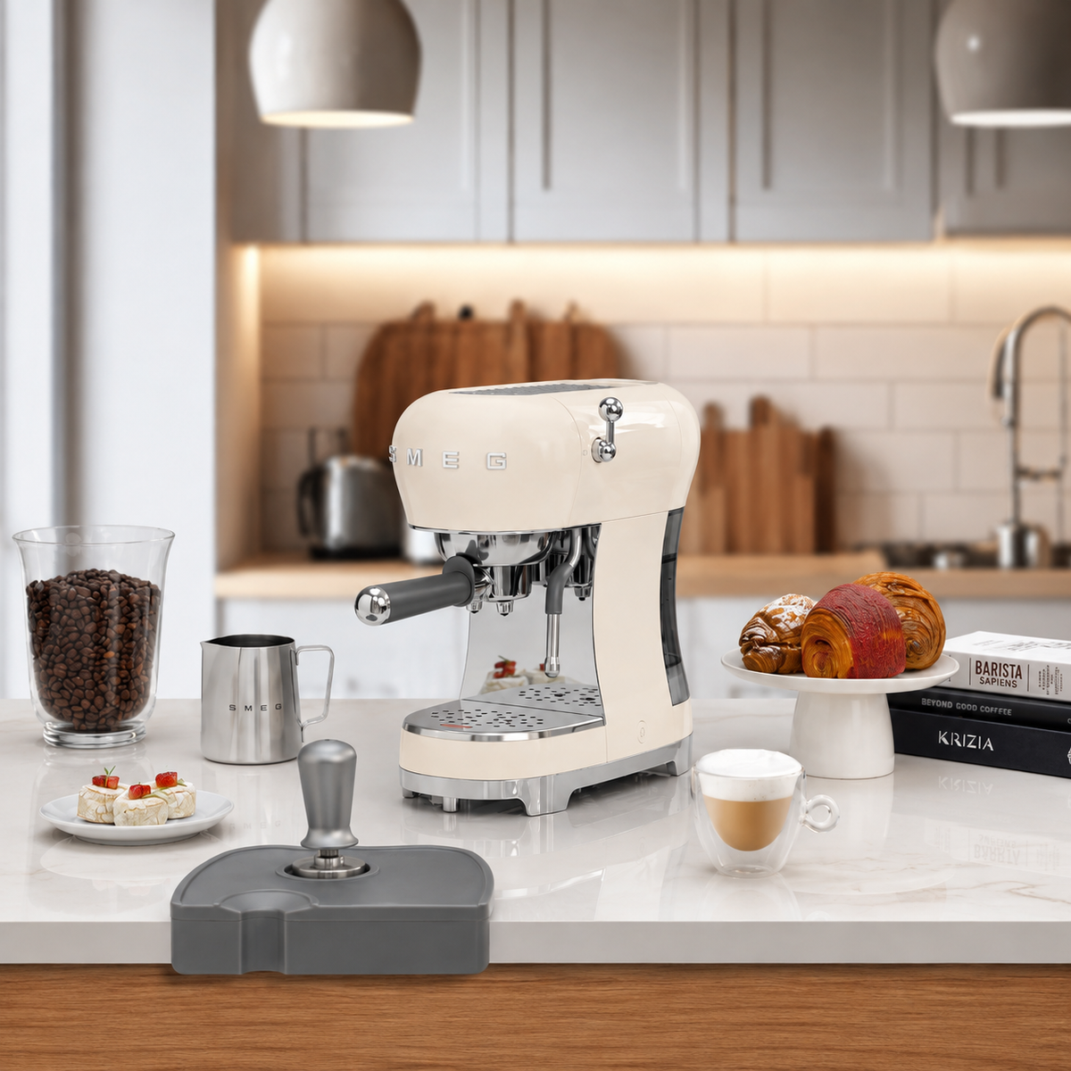Machine à expresso manuelle Smeg ECF02BLEU