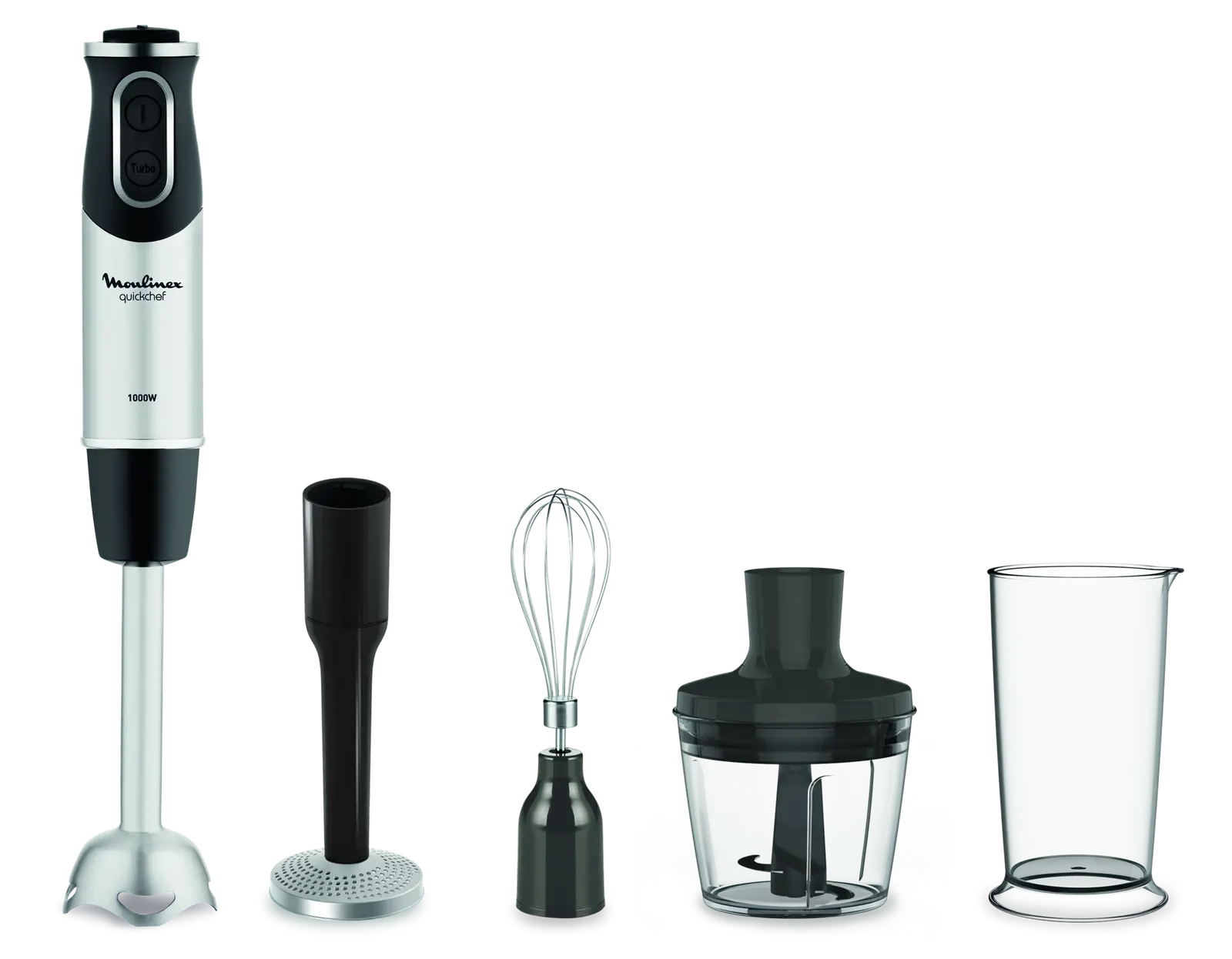 BRAS MIXEUR MOULINEX QUICKCHEF 4IN1 10 vitesses, 1000W DD65H810