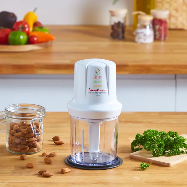 Mini Hachoir Moulinex 3 EN 1 DJ305110 - 350W - 250ML