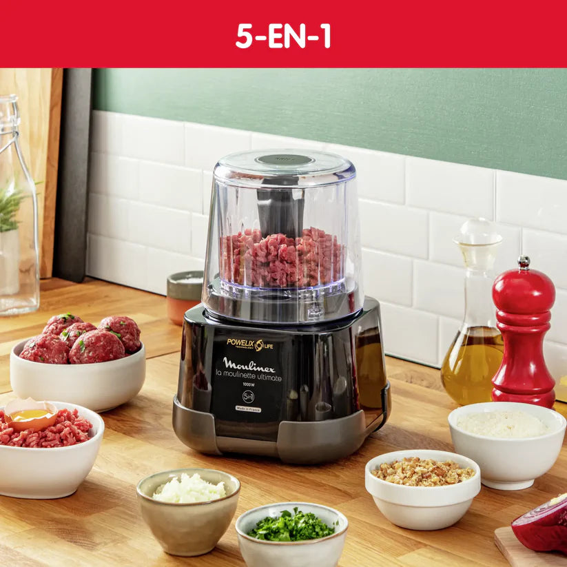 Moulinette Ultimate Hachoir - 1.000W - 5 fonctions