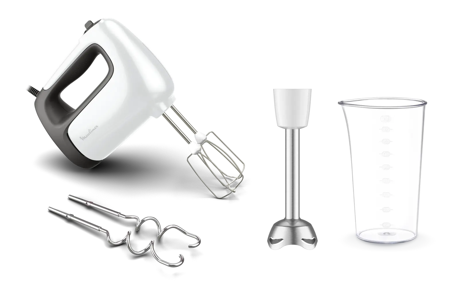 Batteur Moulinex Prep'Mix+ 500W HM462110