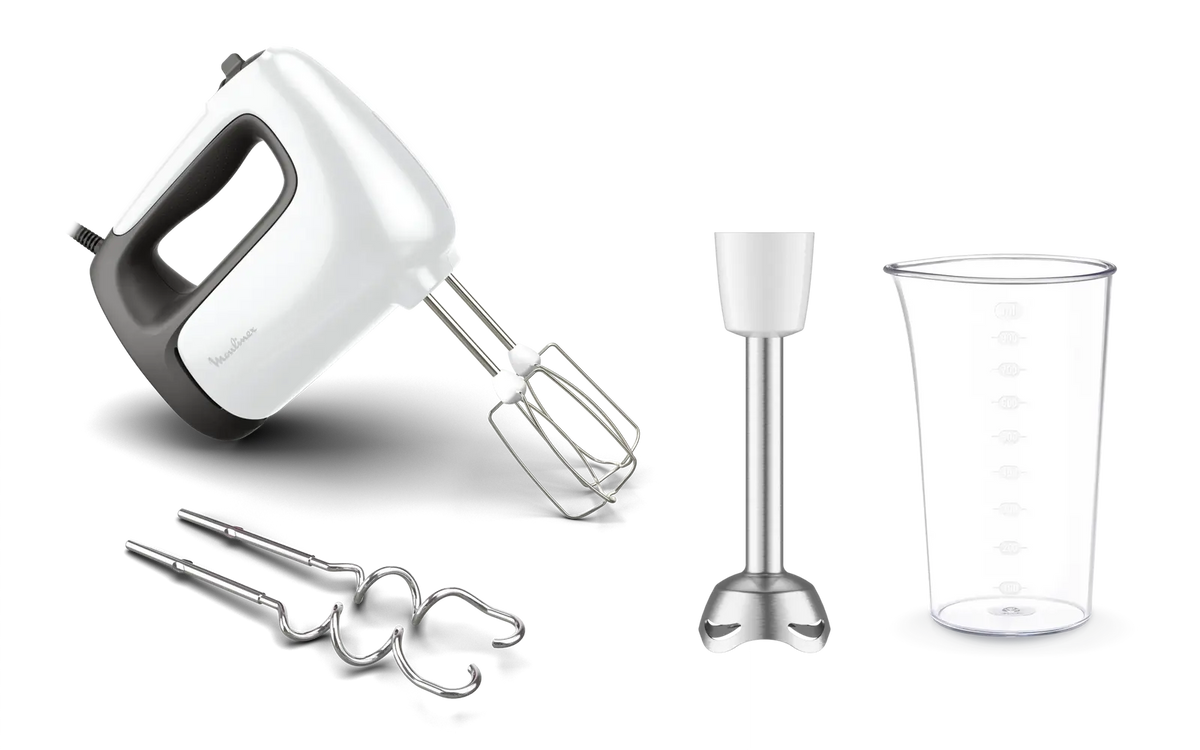 Batteur Moulinex Prep'Mix+ 500W HM462110