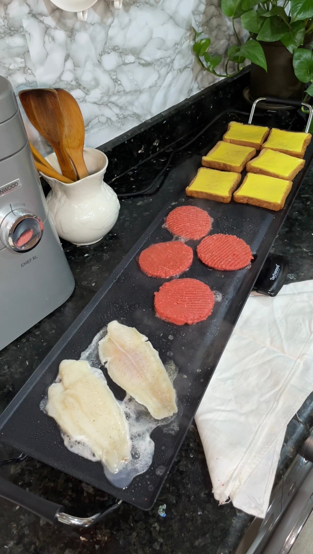 Plancha Techwood Teppan Yaki Grill Jumbo 1800w
