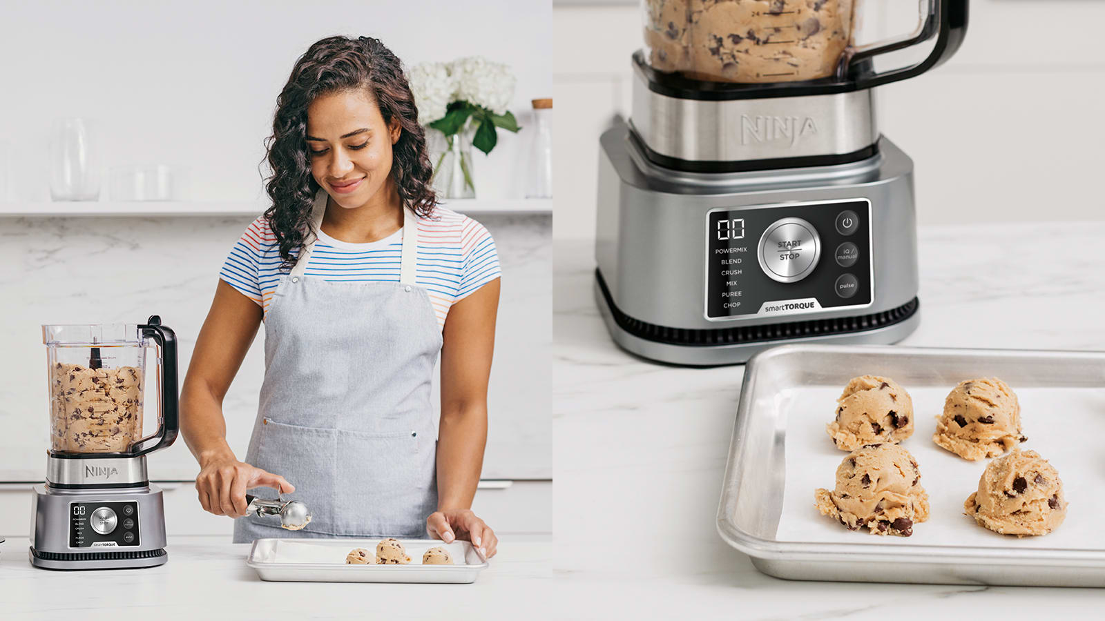 Blender 3 en 1 Ninja Foodi Power Nutri avec technologies Smart Torque & Auto-iQ 1200W - CB350EU