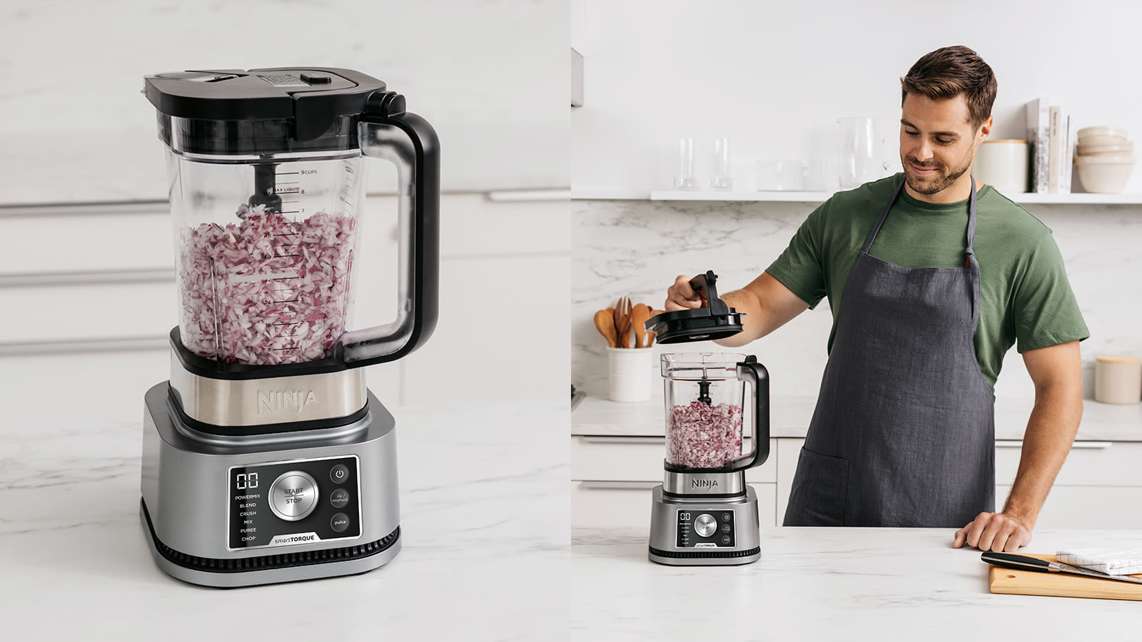 Blender 3 en 1 Ninja Foodi Power Nutri avec technologies Smart Torque & Auto-iQ 1200W - CB350EU