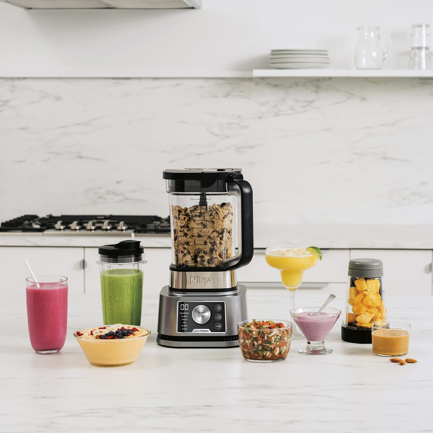 Blender 3 en 1 Ninja Foodi Power Nutri avec technologies Smart Torque & Auto-iQ 1200W - CB350EU