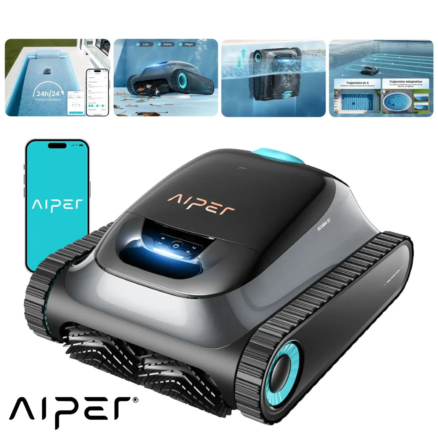 AIPER Scuba S1 Robot Piscine Nettoyage jusqu'à 150 m² ( 19 Million 5000 DA)