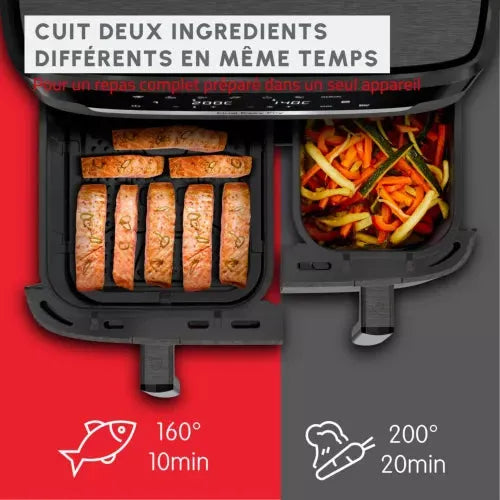 Air fryer Moulinex Easy Fry Dual 11L EZ942HF0, vue 4