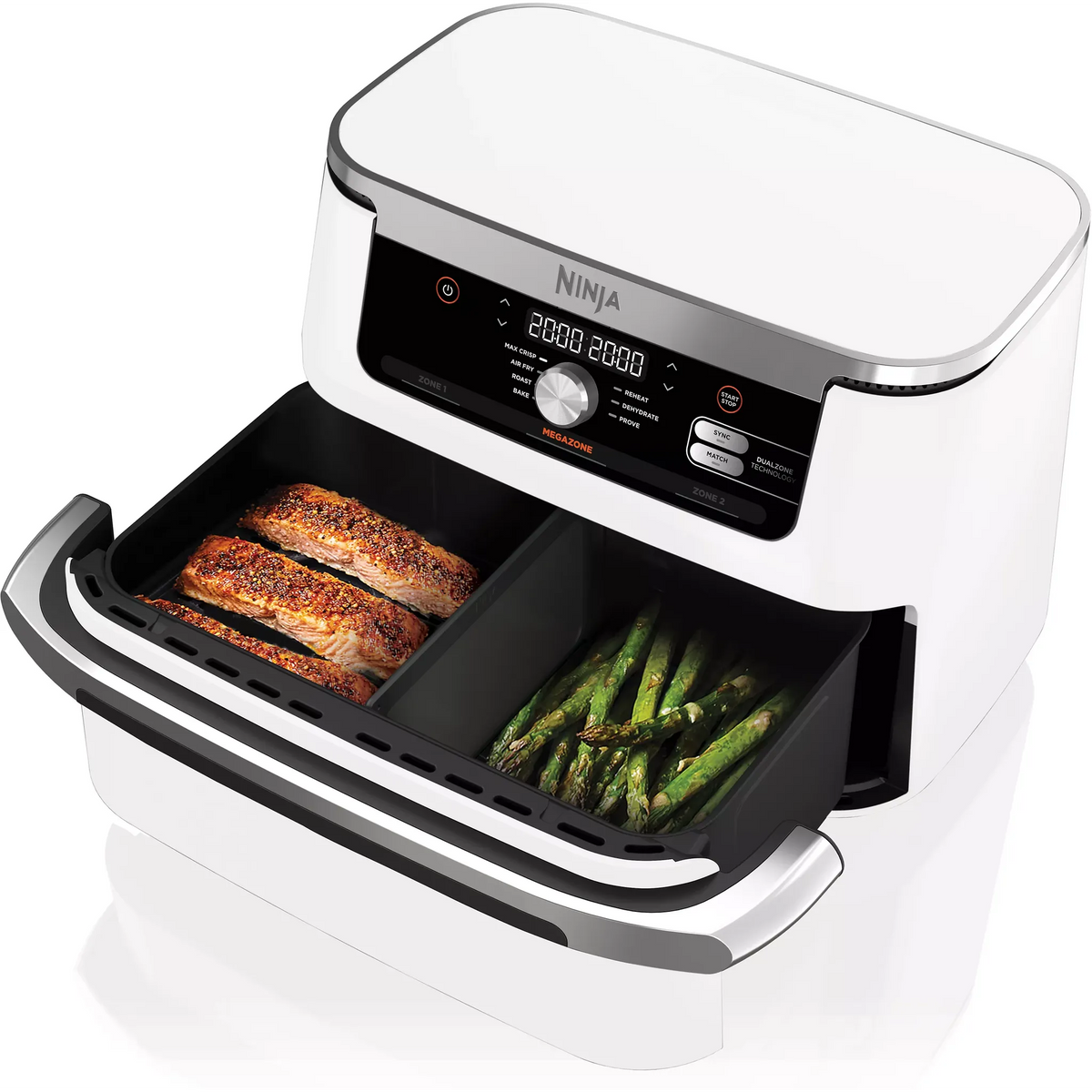 Air fryer Ninja Foodi Flex 7 en 1 10,4L blanc AF500EUWH, vue 3