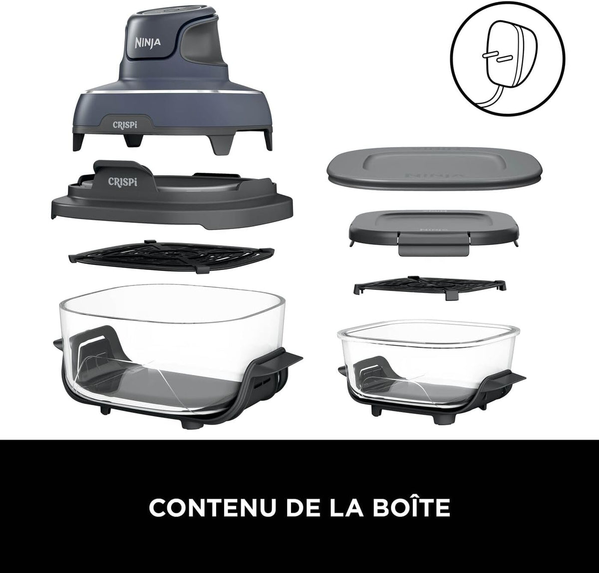 Air fryer portable Ninja CRISPi 4 en 1 FN101EUGY, vue 13
