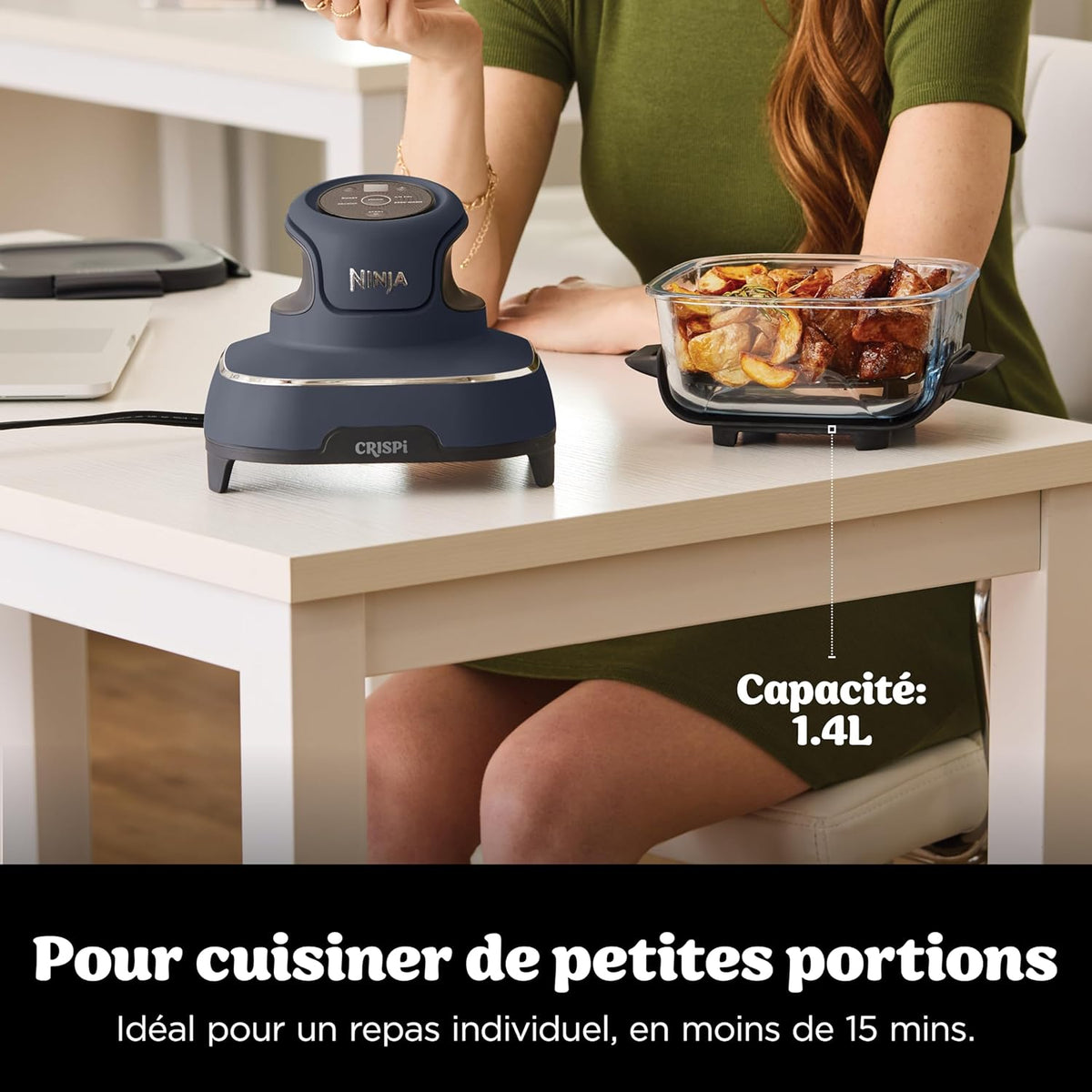 Air fryer portable Ninja CRISPi 4 en 1 FN101EUGY, vue 7