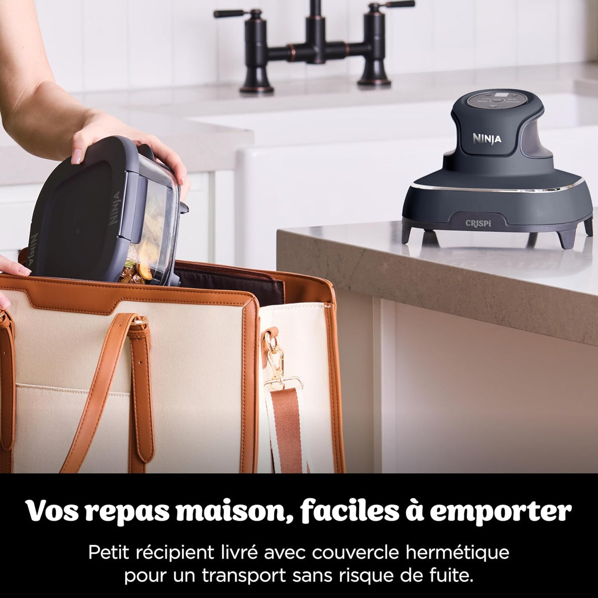 Air fryer portable Ninja CRISPi 4 en 1 FN101EUGY, vue 9