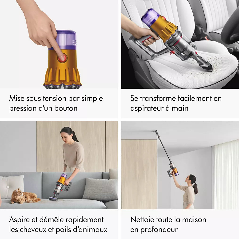 Aspirateur balai Dyson V12 Detect Slim Absolute, vue 6