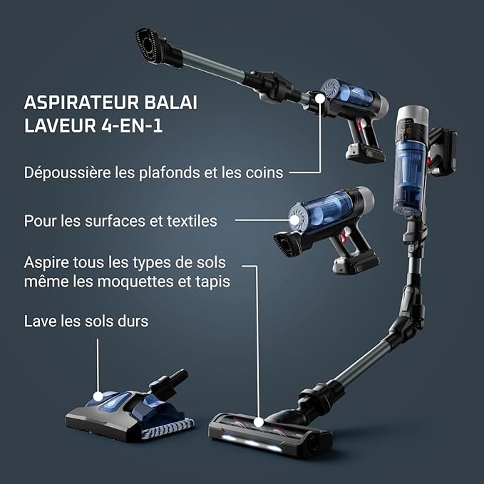 Aspirateur Rowenta X-Force Flex 9.60 Aqua RH20C2WO