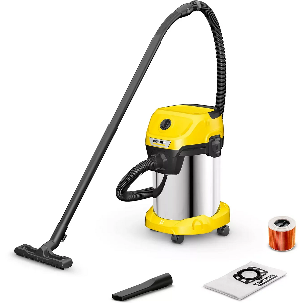 Aspirateur KARCHER Eau et Poussières WD3 INOX