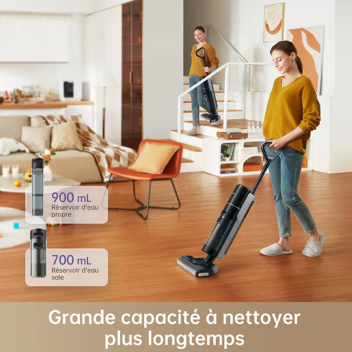 Aspirateur laveur Dreame H12 Pro, vue 3