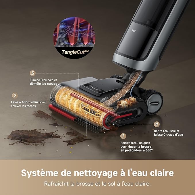 Aspirateur laveur Dreame H15 Pro Heat – photo 4
