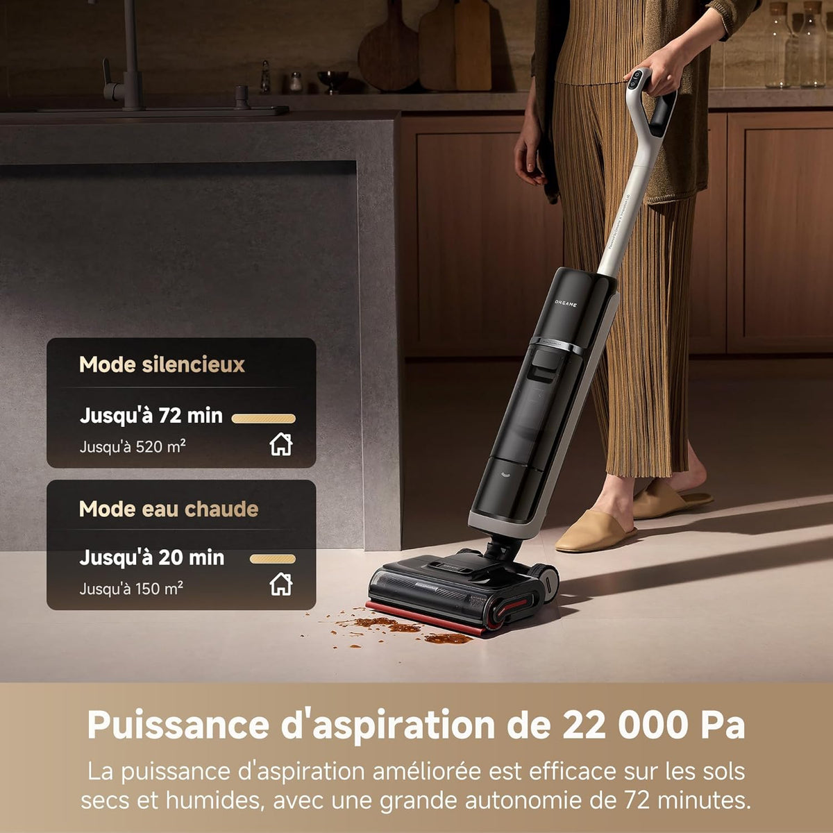Aspirateur laveur Dreame H15 Pro Heat – photo 7