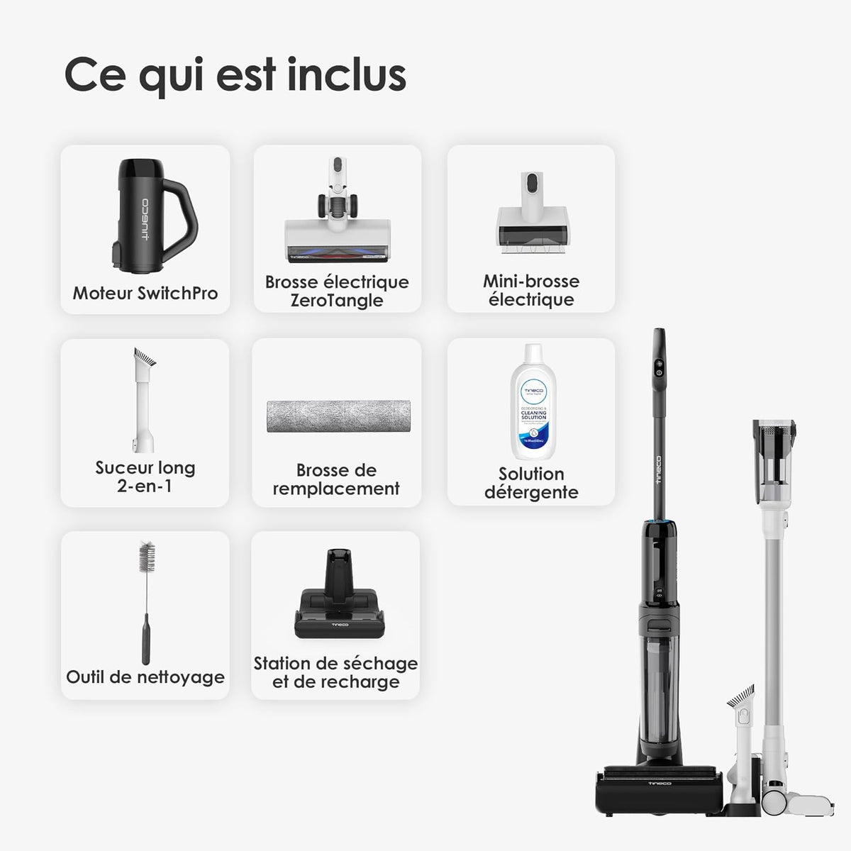Aspirateur laveur Tineco Floor One S6 Switch, vue 9