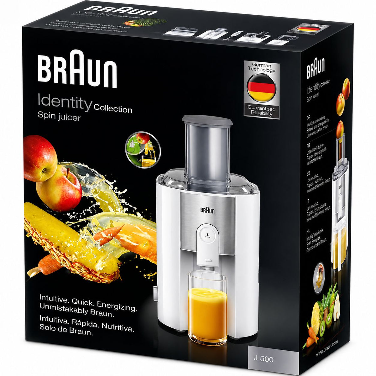 Centrifugeuse BRAUN Xl 900w Blanc Premium – J500 White