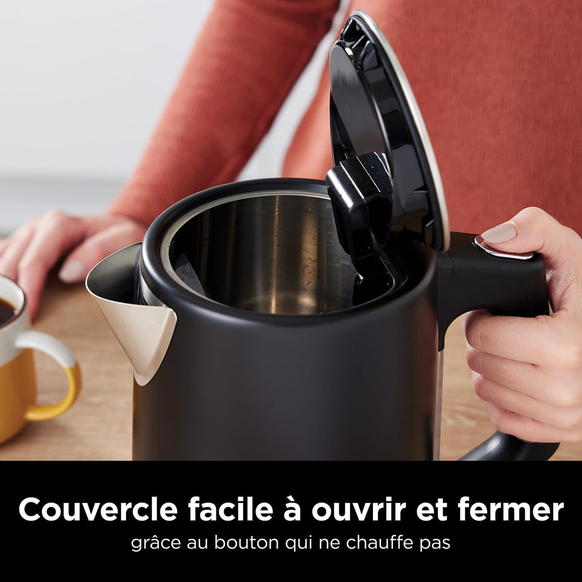 Bouilloire Ninja Perfect Temperature 1,7L KT201EU noir, vue 7