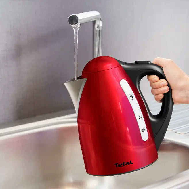 Bouilloire Tefal inox rouge KI110511, vue 5