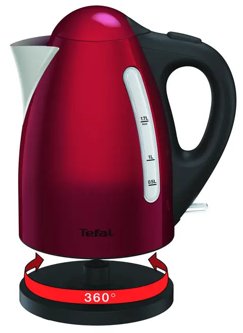 Bouilloire Tefal inox rouge KI110511, vue 8