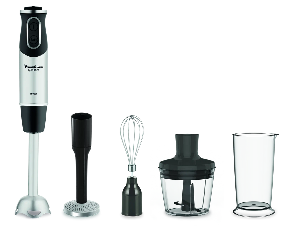 BRAS MIXEUR MOULINEX QUICKCHEF 4IN1 10 vitesses, 1000W DD65H810