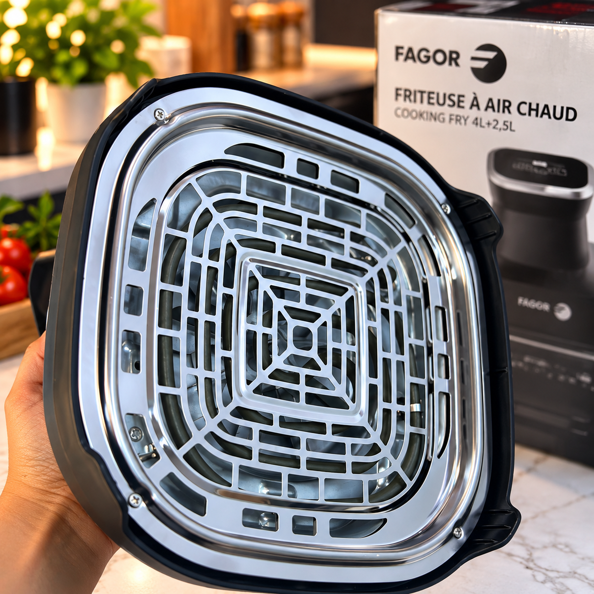 Friteuse à air chaud Fagor 4,5L + 2,5L