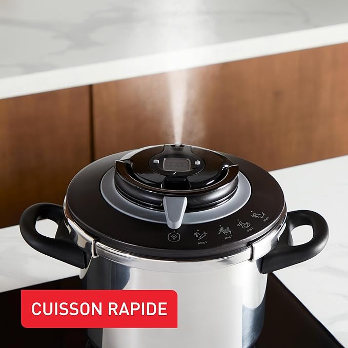 Cocotte-minute SEB Clipso+ Chef 6L P4550700 4,5l, vue 3