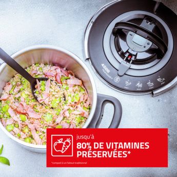 Cocotte-minute SEB Nutricook+ 8L-6L inox induction, vue 4