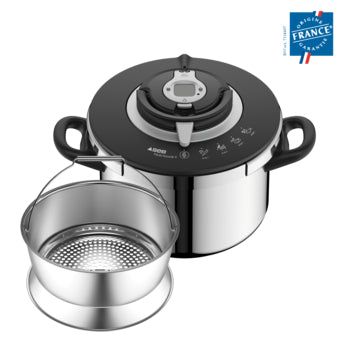 Cocotte-minute SEB Nutricook+ 8L-6L inox induction, vue 6