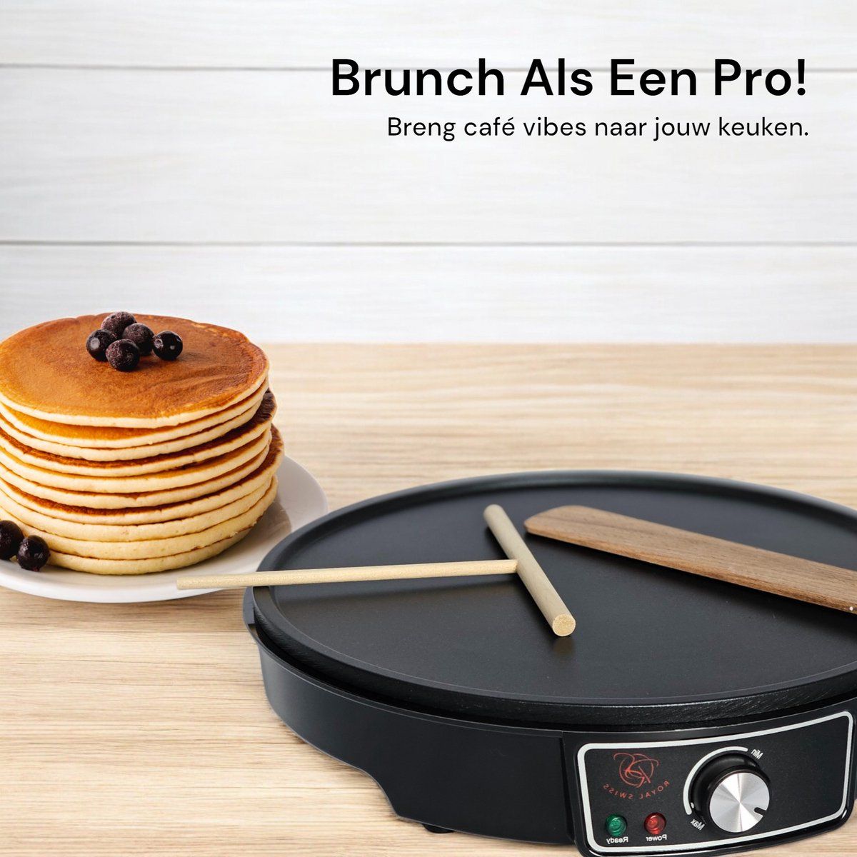Crêpière électrique Royal Swiss 30 cm 1000W, vue 5
