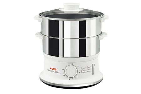 Cuiseur vapeur SEB Convenient 2 bols inox VC145100, vue 2