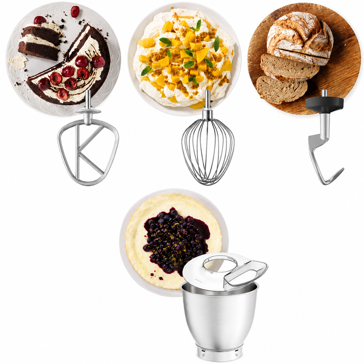 Robot Pâtissier Kenwood Titanium Chef Baker XL - KVL65001WH