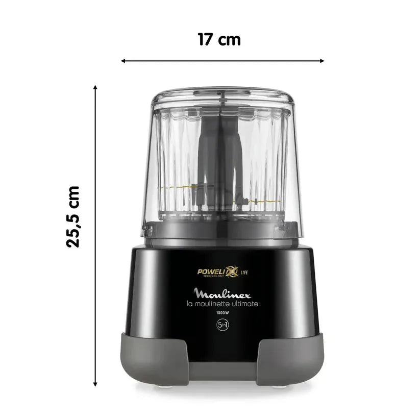 Hachoir Moulinex Moulinette Ultimate 1000W 5 fonctions, vue 6