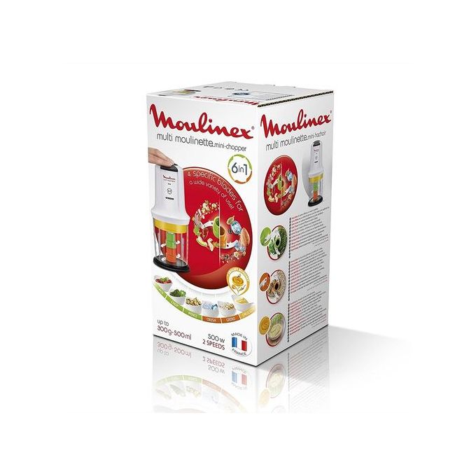 Hachoir Moulinex Multi-Moulinette  6 EN 1 Blanc AT723110