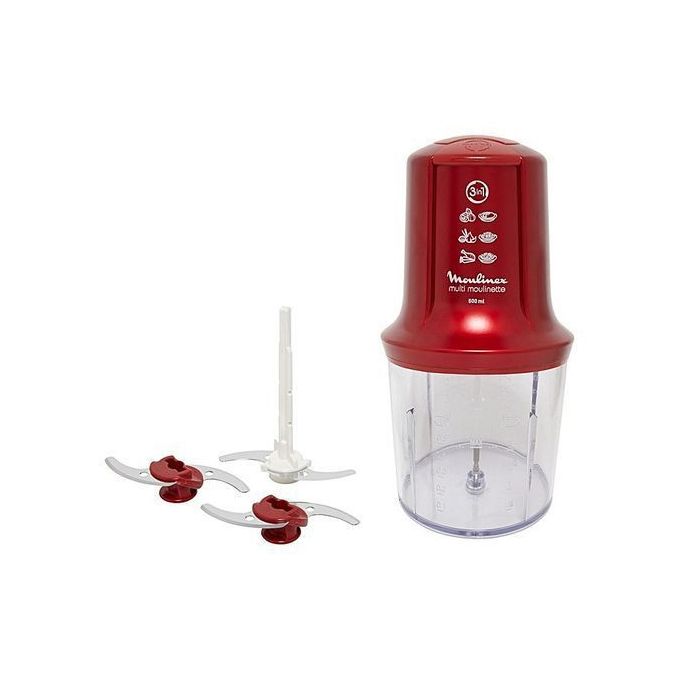 Mini hachoir Moulinex 3 en 1 AT714G32, vue 2
