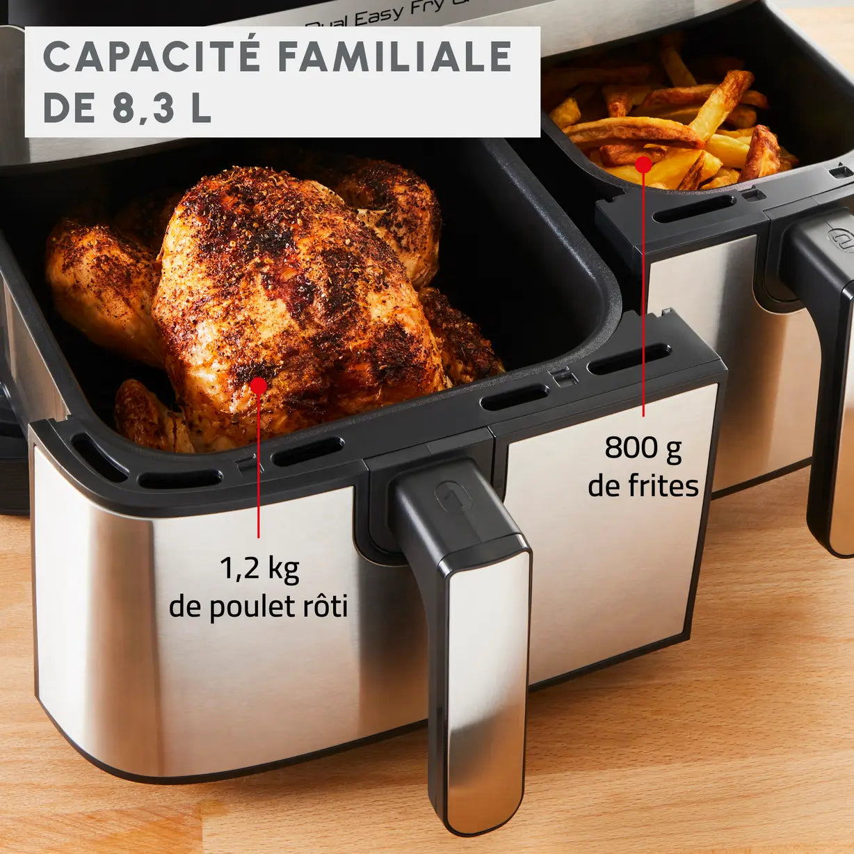 Airfryer Moulinex 8,3L easy fry and grill