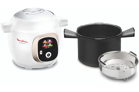 Mijoteur MOULINEX COOKEO+ MULTICUISEUR INTELLIGENT 6 MODES DE CUISSON + 150 RECETTES 6L BLANC CE851A10