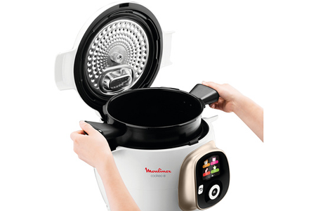 Mijoteur MOULINEX COOKEO+ MULTICUISEUR INTELLIGENT 6 MODES DE CUISSON + 150 RECETTES 6L BLANC CE851A10