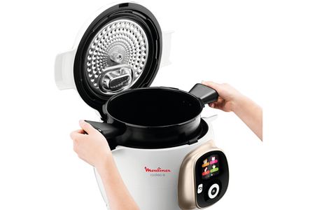 Mijoteur MOULINEX COOKEO+ MULTICUISEUR INTELLIGENT 6 MODES DE CUISSON + 150 RECETTES 6L BLANC CE851A10