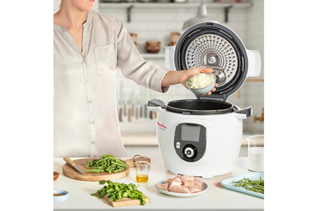 Mijoteur MOULINEX COOKEO+ MULTICUISEUR INTELLIGENT 6 MODES DE CUISSON + 150 RECETTES 6L BLANC CE851A10