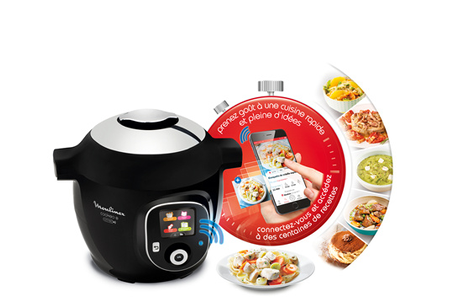 Mijoteur MOULINEX COOKEO+ CONNECT MULTICUISEUR INTELLIGENT 6 PROGRAMMES, 200 RECETTES 6L NOIR CE867810