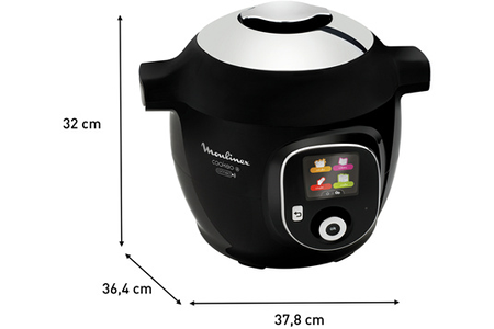 Mijoteur MOULINEX COOKEO+ CONNECT MULTICUISEUR INTELLIGENT 6 PROGRAMMES, 200 RECETTES 6L NOIR CE867810