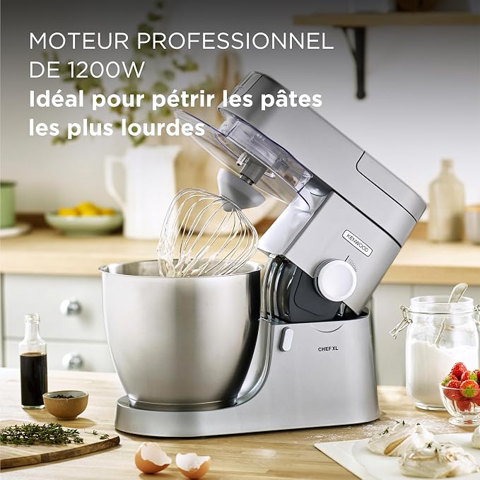 Pétrin Kenwood Chef XL KVL4110S 1200W 6,7L, vue 8